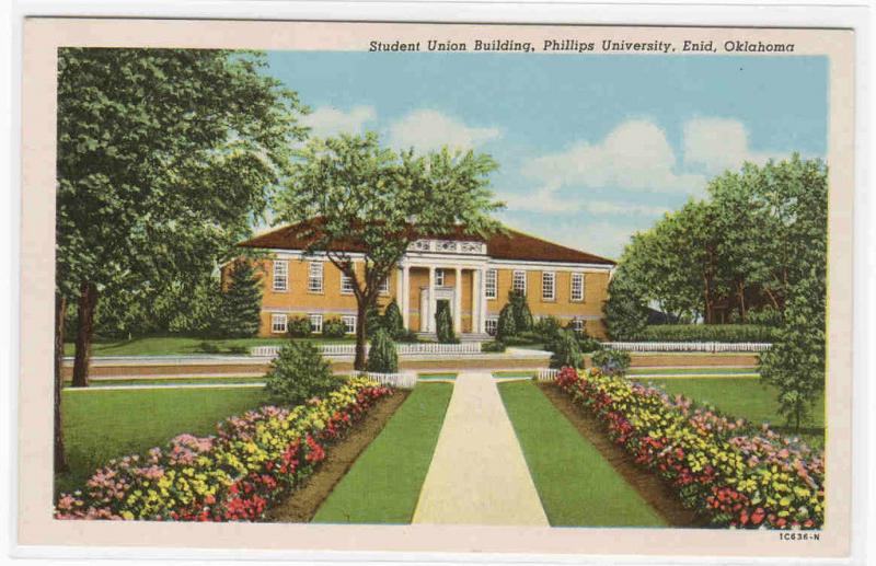 Student Union Phillips University Enid Oklahoma postcard