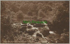 Derbyshire Postcard - The Waterfall, Monsal Dale. Posted 1935 - RS25974