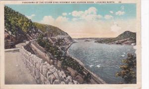 New York Panorama Of The Storm King Highway and Hudson River Curteich