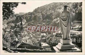 Modern Postcard Plombieres les Bains Virgin Overlooking the City