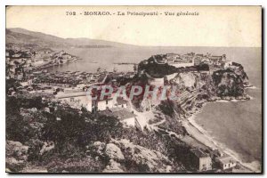 Postcard The Old Monaco Principality General view
