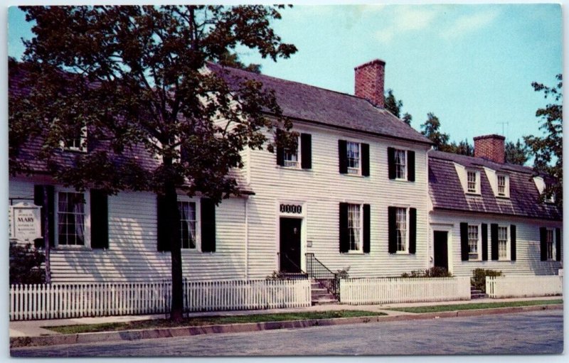 Postcard - Home Of Mary Washington - Fredericksburg, Virginia