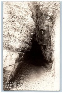 c1920's View Of Ice Cave Decorah Iowa IA Posted Vintage RPPC Photo Postcard