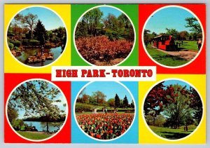 High Park, Toronto Ontario Canada, Chrome Multiview Postcard, 6 Views