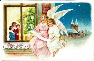 Angels and Children God Jul Merry Christmas