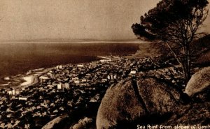 1920's Sea Point Slopes Lions Head Cape Town South Africa Postcard P104