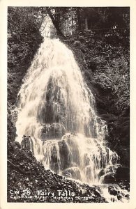 Fairy Falls real photo - Columbia River Highway, Oregon OR  