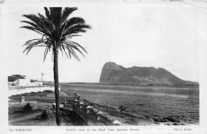 Lot284 artistic view of the rock from spanish shores gibraltar real photo