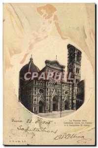 Italy Firenze Postcard The Old Facciata della Cattedrale e il campanile di Gi...