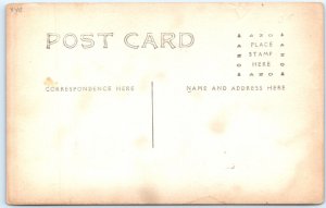 c1910s US Mystery Lake Lodge Inn RPPC Camp Real Photo Dock Resort Postcard A96