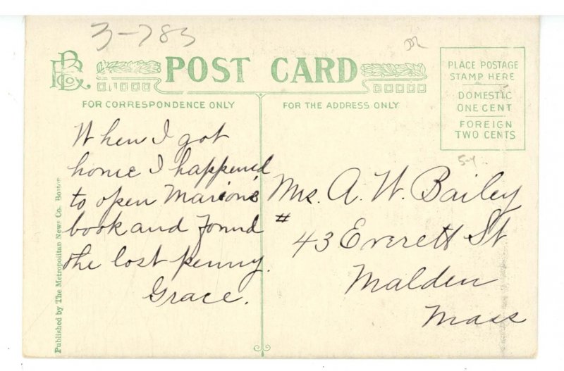 MA - Chelsea. Fire Ruins from Apr 12, 1908. Shurtleff School