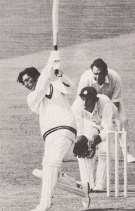 Zaheer Abbas Gloucester Pakistan Wicket Keeper 1971 Real Photo Cricket Postcard