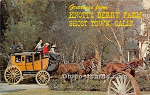 Stage Coach Knott's Berry Farm, Ghost Town, California, CA, USA Unused 