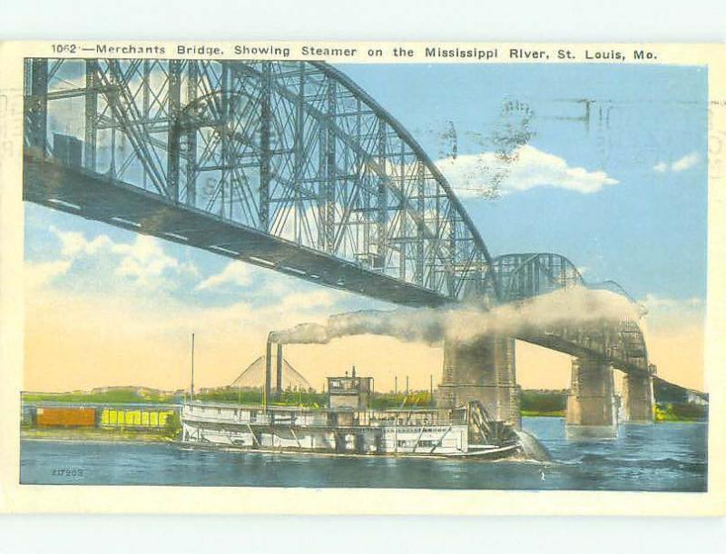 W-Border BRIDGE SCENE St. Louis Missouri MO HJ1204