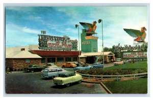 1950s The Las Vegas Club Casino Largest Neon Sign Postcard F223