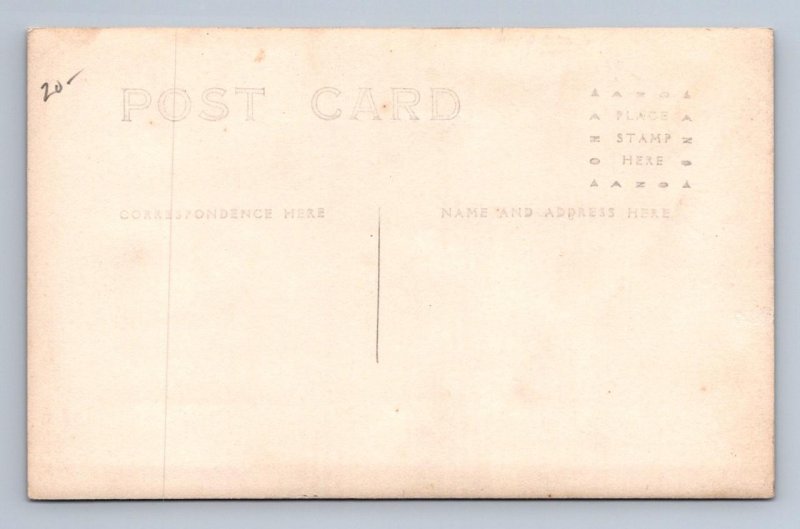 RPPC CHILDREN BALLOON DIRIGIBLE STUDIO REAL PHOTO POSTCARD (c. 1910)