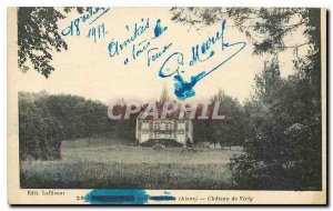 Postcard Old Aisne Chateau Virly