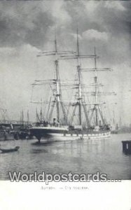 Un Voilier Anvers Belgium Postcard