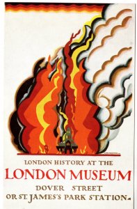 History at the London Museum, England, Fire, Advertising
