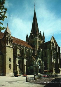 Postcard Lausanne La Cathedrale Notre Dame Cathedral Church Lausanne Switzerland