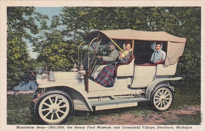 Michigan Dearborn Mannheim Benz 1905-1909 Henry Ford Museum Greenfield Villag...