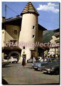 Postcard Modern Megeve Place Of I'Eglise And Mayor of Demi-Quartier