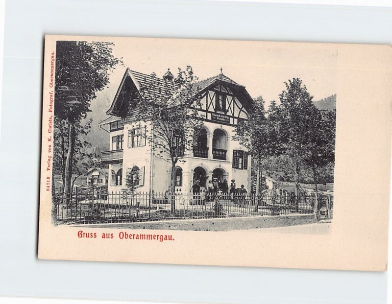 Postcard Gruss aus Oberammergau Germany