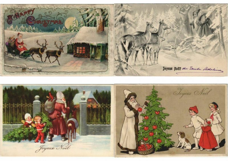 SANTA CLAUS FATHER X-MAS COLLECTION of 200 CPA with BETTER (L3761)