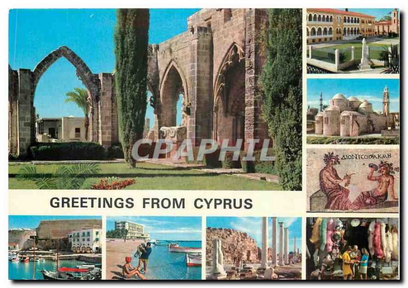 Modern Postcard Greetings from Cyprus