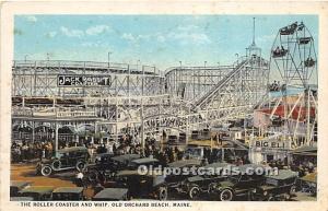 The Roller Coaster and Whip Old Orchard Beach, Maine, ME, USA Unused 