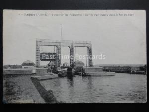 France ARQUES Ascenseur des Fontinetties The Fontinettes Boat lift c1904 PC