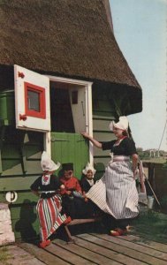 Netherlands Postcard - Volendam - Traditional Dutch Dress RS24166