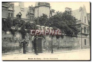 Old Postcard Paris Musee Cluny Main Entree