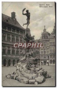 Old Postcard Brabo Antwerp