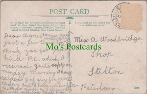 Genealogy Postcard-Woodbridge, Shop, Stilton, Peterborough, Cambridgeshire GL933