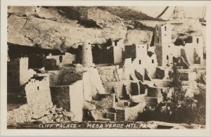 RPPC Cliff Palace Mesa Verde National Park Colorado CO photo postcard F814 