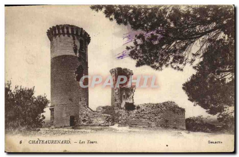 Old Postcard Chateau Chateaurenard