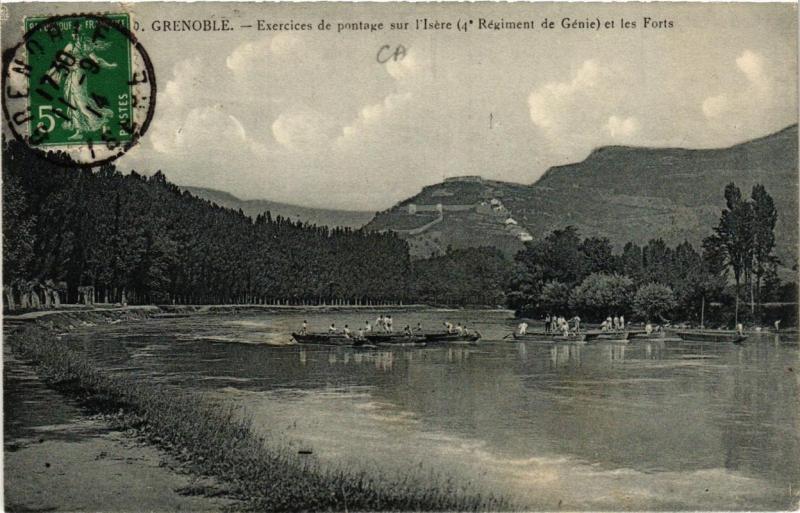 CPA GRENOBLE Exercices de pontage sur l'Isere (685562)