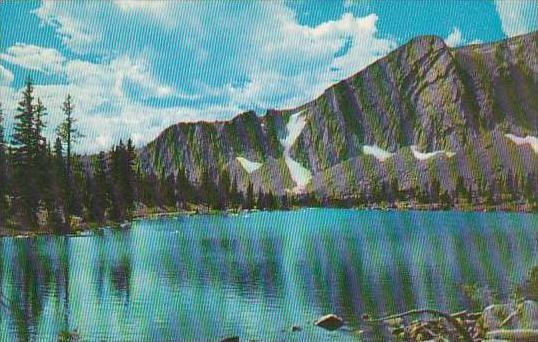 Wyoming Mirror Lake Snowy Range In Medicine Bow National Forest On Highway 130