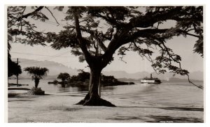 River surrounding Paqueta Island Rio de Janeiro Brazil RPPC Postcard Posted 1940