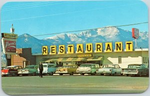 postcard CO - Vincent's Restaurant Colorado Springs