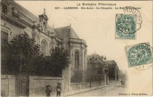 CPA LANNION Sainte-Anne - La Chapelle - La Rue Kerampont (1165247)