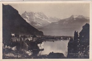 Switzerland Chateau de Chillon et la Dent du Midi Photo