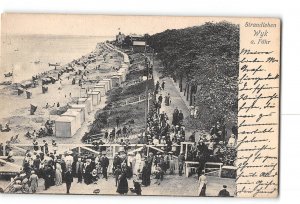 Wyk auf Föhr Germany Postcard 1906 Beach View General View of Beach Life