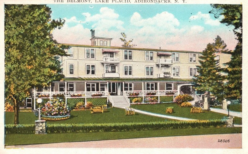 Vintage Postcard 1920's The Belmont Lake Placid Adirondacks New York N. Y.