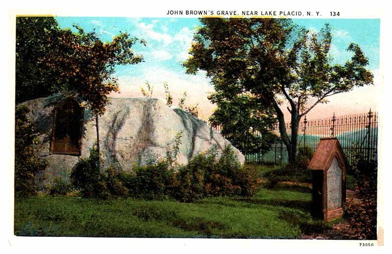 Postcard CEMETERY SCENE Lake Placid New York NY AS6545