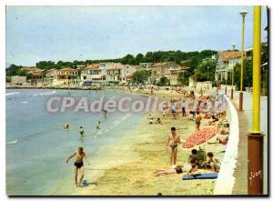 Postcard Modern Lecques The Beach