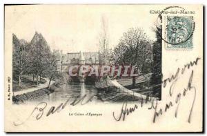 Old Postcard Chalons sur Marne Bank Caisse d & # 39Epargne