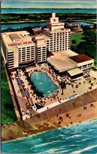 The Cadillac Hotel Miami Beach Florida Chrome Postcard C038