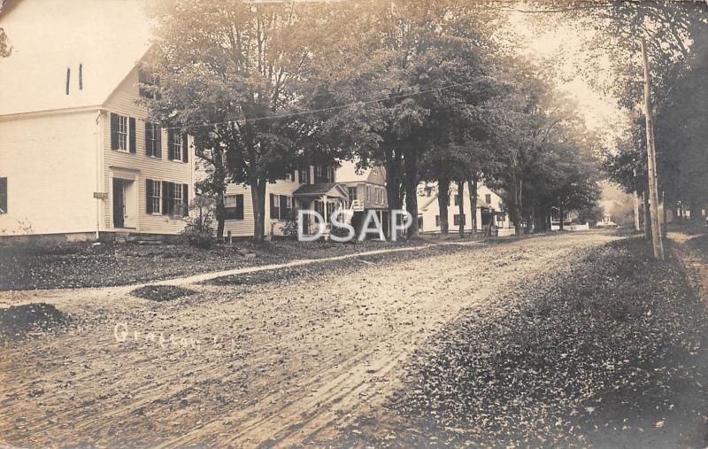 Vermont Vt  Real Photo RPPC Postcard c1910 GRAFTON Main Street? Homes 